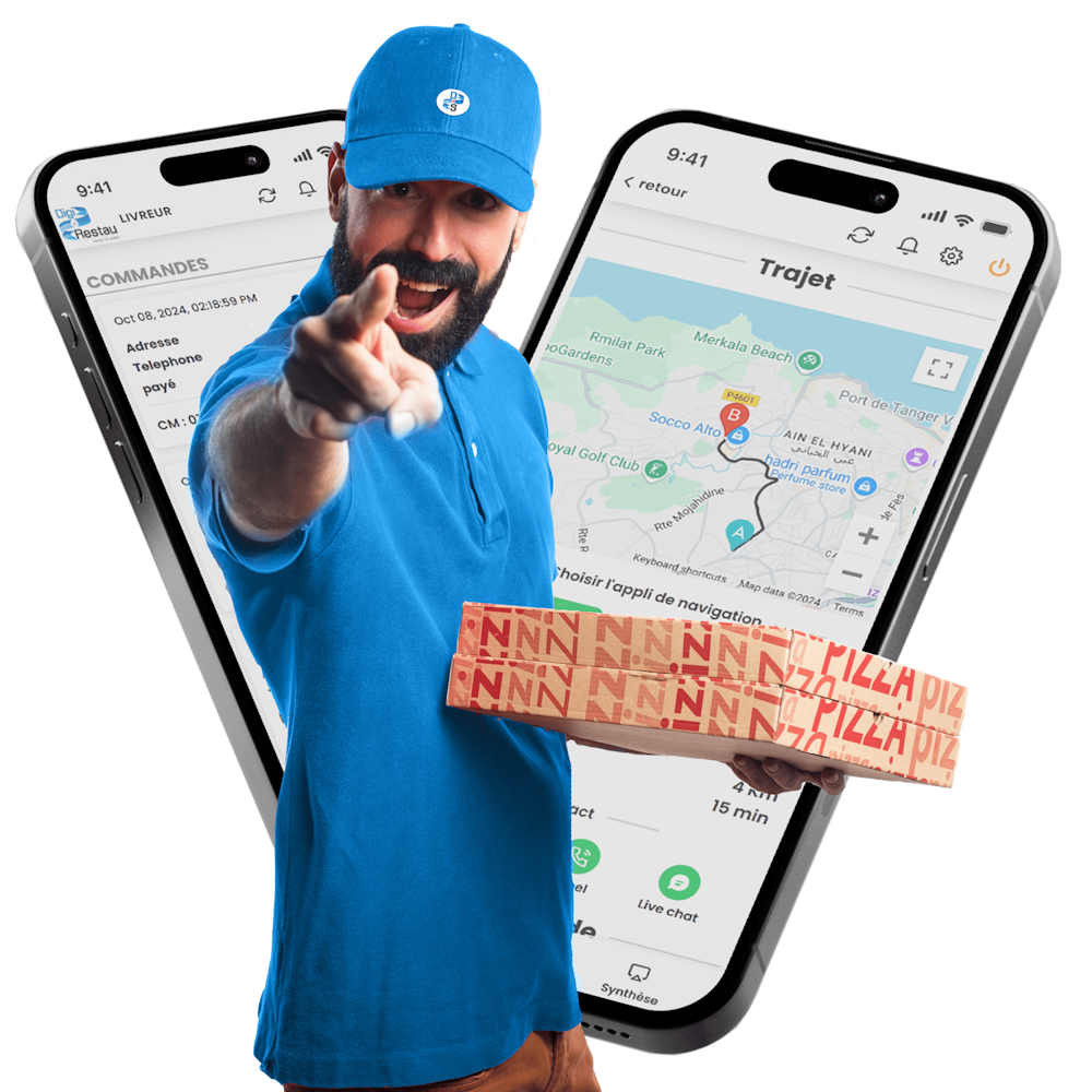 Réseau livreur, livraison, géolocalisation livreur, commande en ligne, suivi commande
