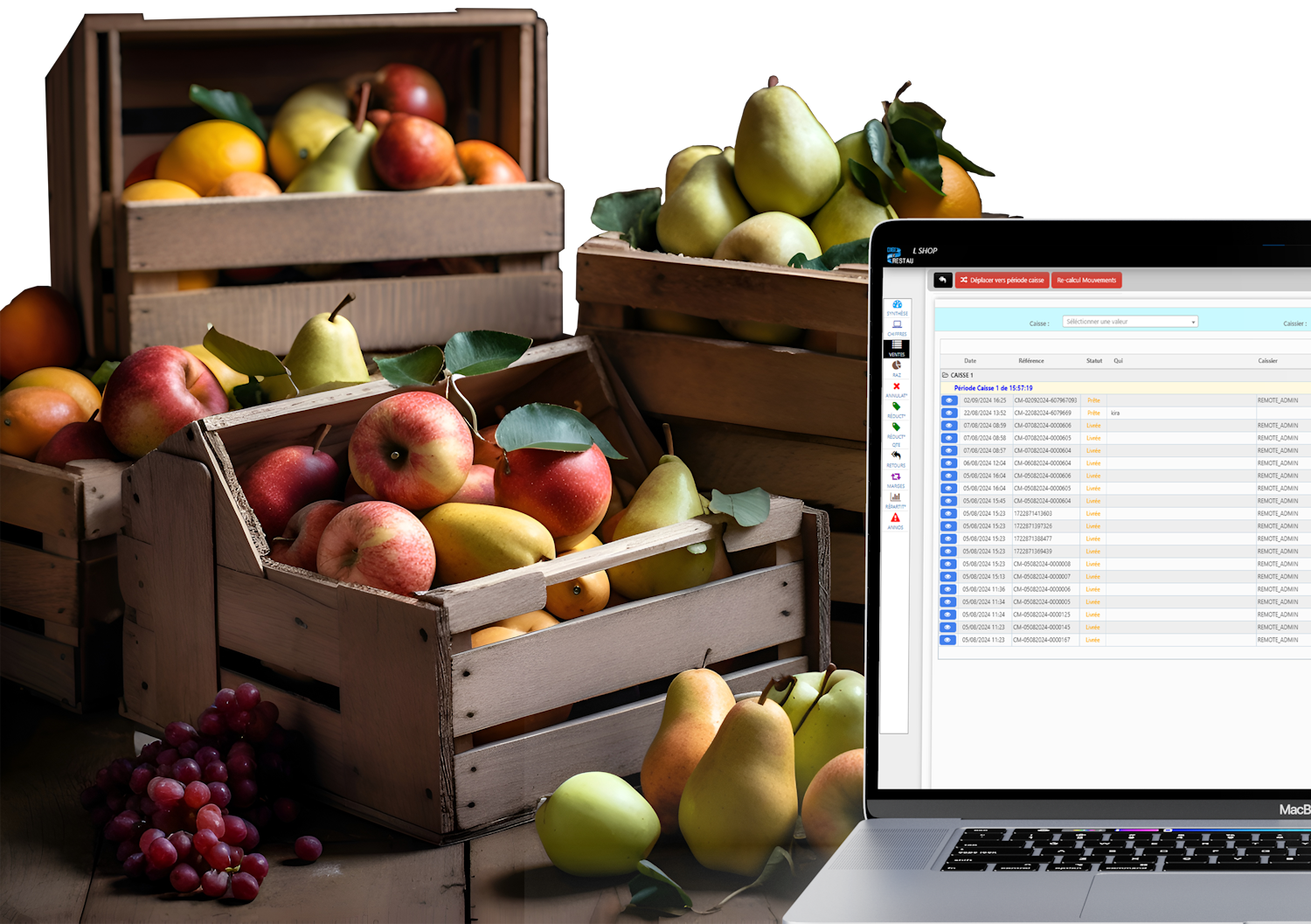 Automate agricole, gestion de stock, achat, vente, trasfert de stock, transformation des articles